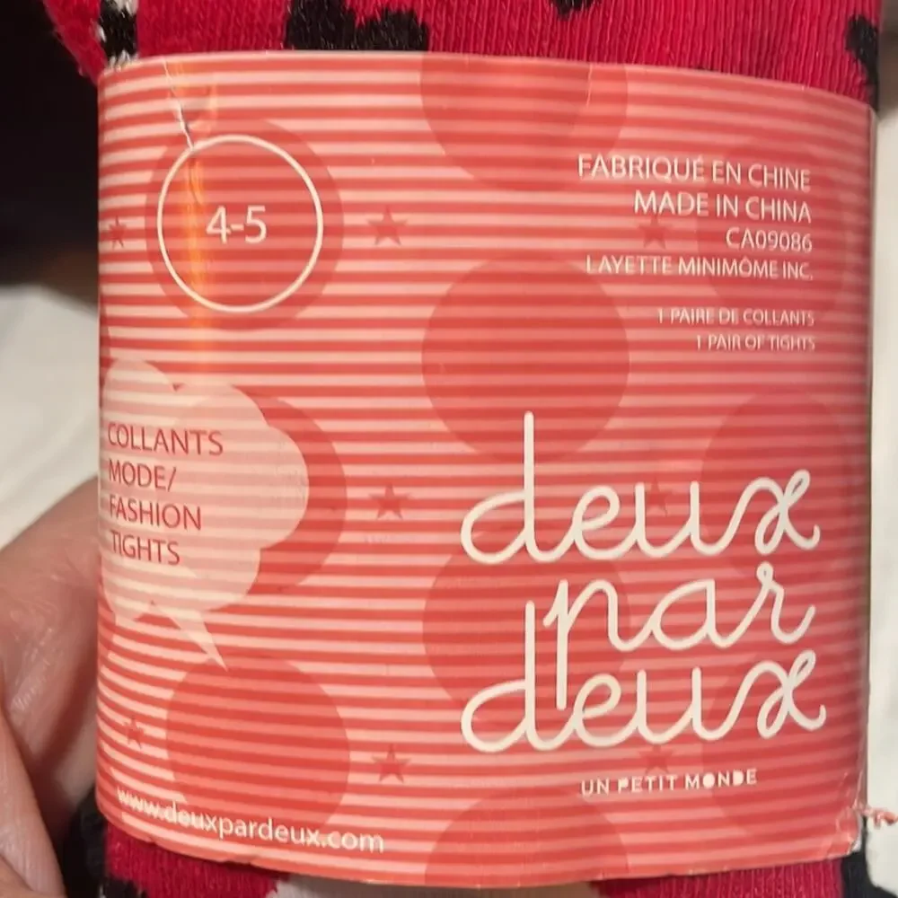 Kate spade 4/5 and Deux par Deux tights bundle nwt polka dot and mixed print